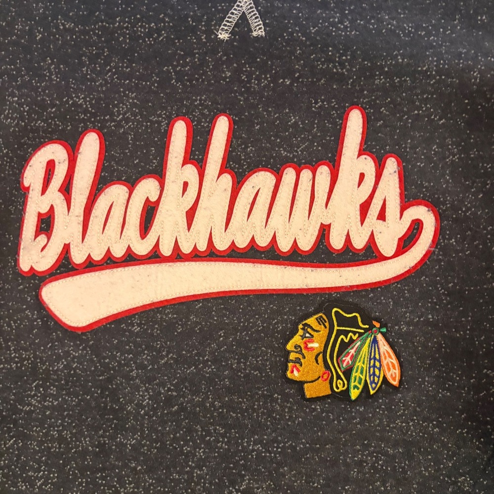 Womens Old Time Hockey‎ Chicago Blackhawks Sports Crewneck Sweatshirt Size Large - Picture 3 of 9